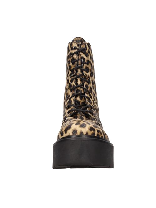 Scarponcini anfibi in ecopelle con bandana in tessuto rimovibile. TSAKIRIS MALLAS | 652 LEOPARDMARRONE